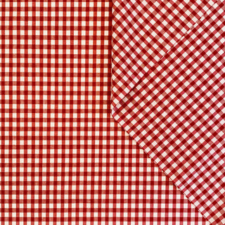 Buy burgandy-white-check SMALL GINGHAM CHECK (3/8&quot; X 5/16&quot;) COTTON MUSLIN