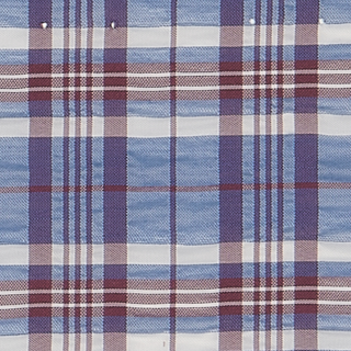 Buy blue-multi YARN DYE PLAID RIFFLE