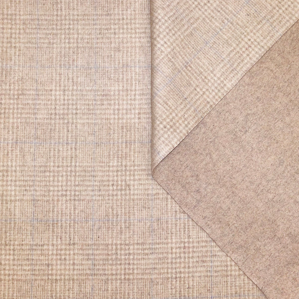 GLEN CHECK DOUBLE FACE WOOL BLEND