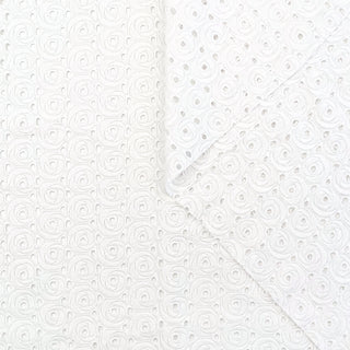 ROSE MOTIVE WOVEN EYELET