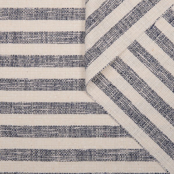 BI-COLOR STRIPE LINEN BLENDED TWEED