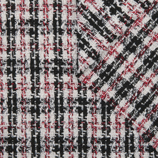 Buy black-red-multi MULTI COLOR PLAID TWEED