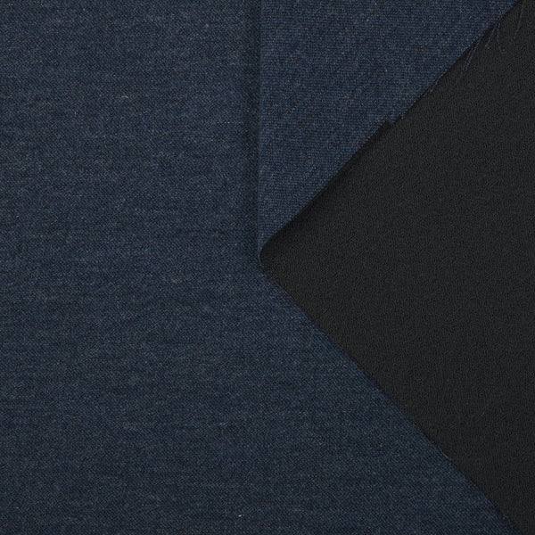 DENIM LIKE DOUBLE FACE BOUCLE CREPE